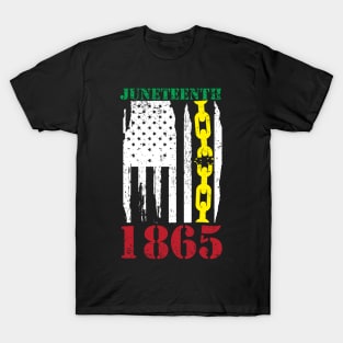 Juneteenth 1865 USA Flag T-Shirt